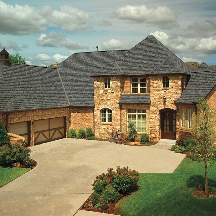 GAF Camelot II shingles on a residential roof