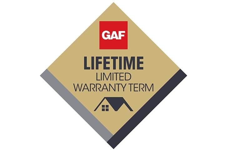 GAF Lifetime Warranty badge 