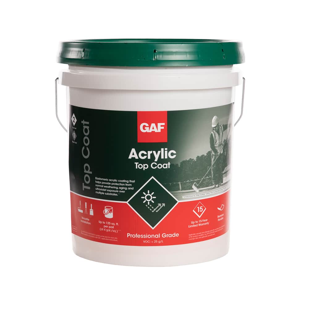 Protect your roof with a GAF Acrylic Top Coat GAF Roofing