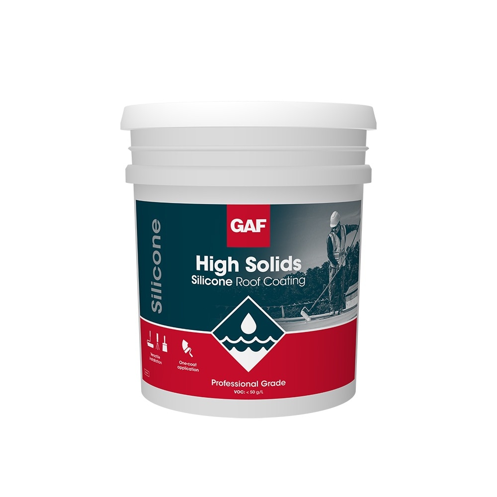 GAF High Solids Silicone Roof Coating GAF Roofing