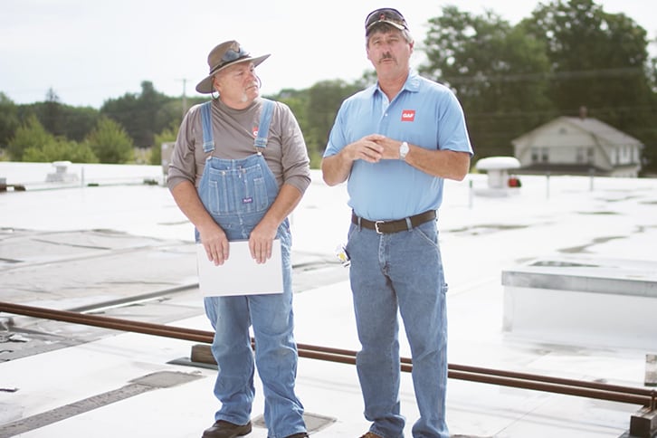 Dave and Wally on rooftop