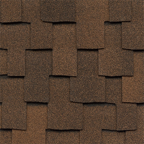 GAF Grand Sequoia shingles in Mesa Brown, colour swatch
