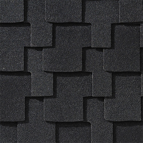 GAF Grand Sequoia AS shingles in Charcoal, colour swatch