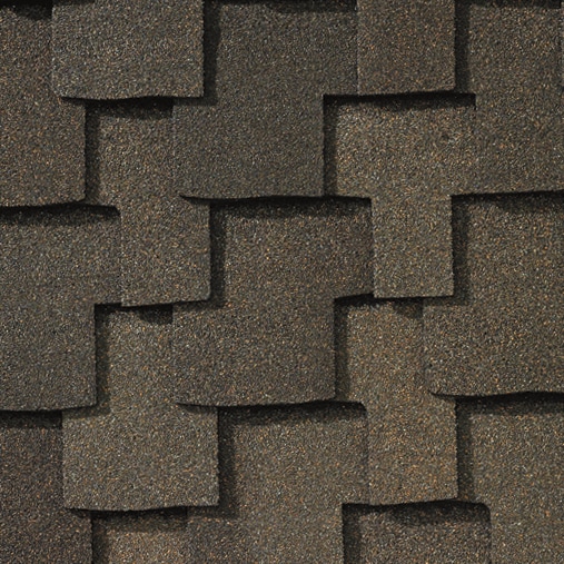 GAF Grand Sequoia AS shingles in Weathered Wood, colour swatch