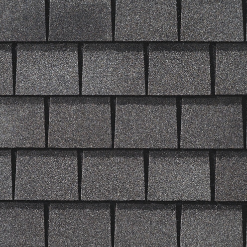 GAF Slateline shingles in Antique Slate, colour swatch
