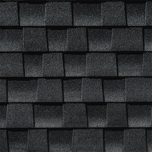 GAF Timberline HDZ shingles in Charcoal, colour swatch