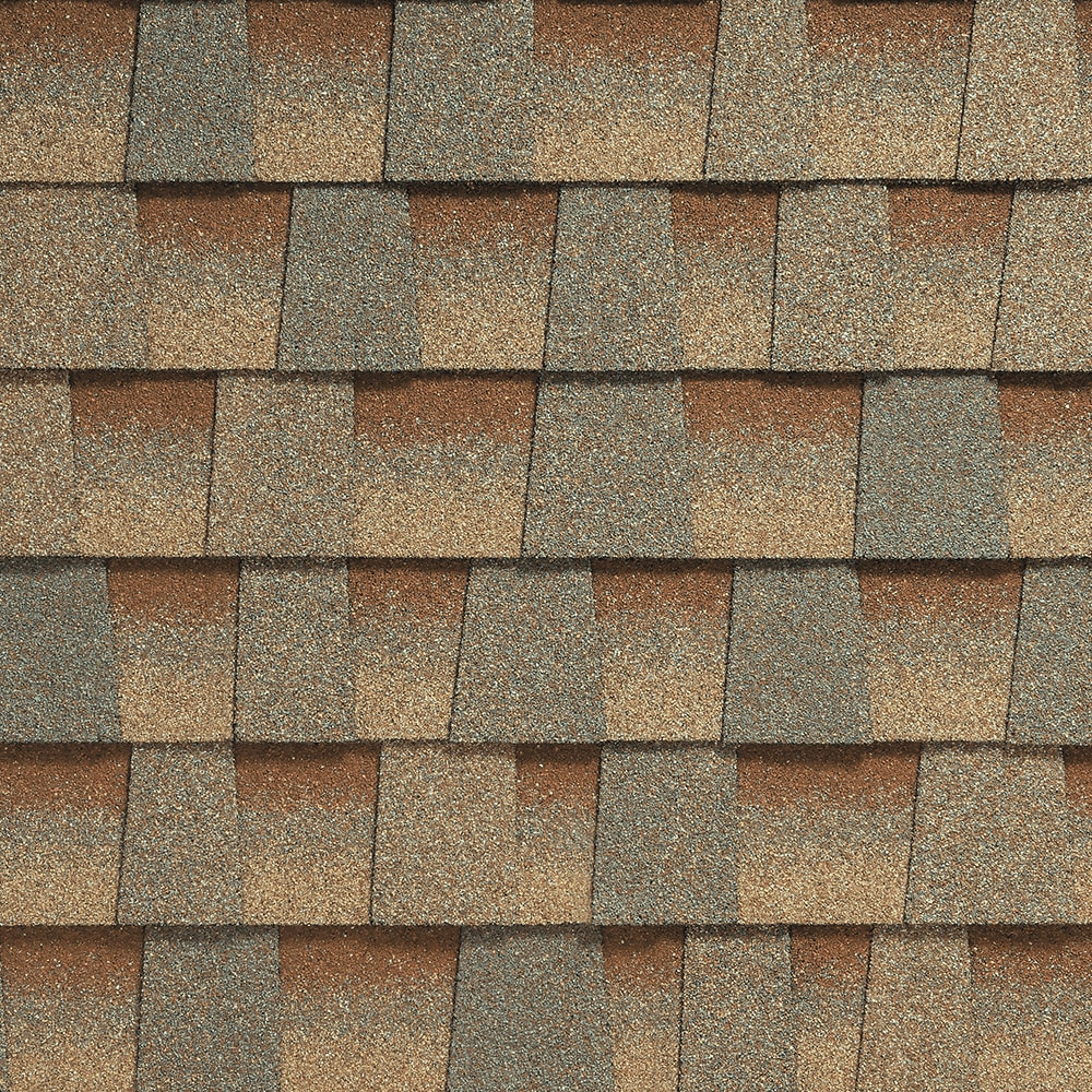 GAF Timberline HDZ shingles in Copper Canyon, colour swatch