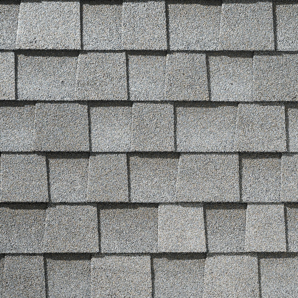GAF Timberline HDZ shingles in Fox Hollow Gray, colour swatch