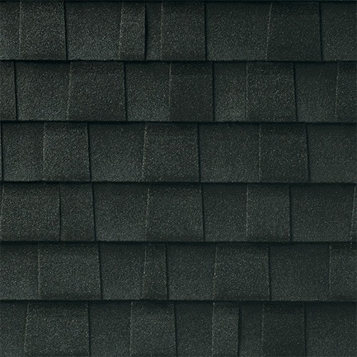 GAF Timberline UHDZ shingles in Charcoal, colour swatch