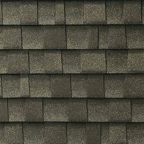 GAF Timberline UHDZ shingles in Weathered Wood, colour swatch